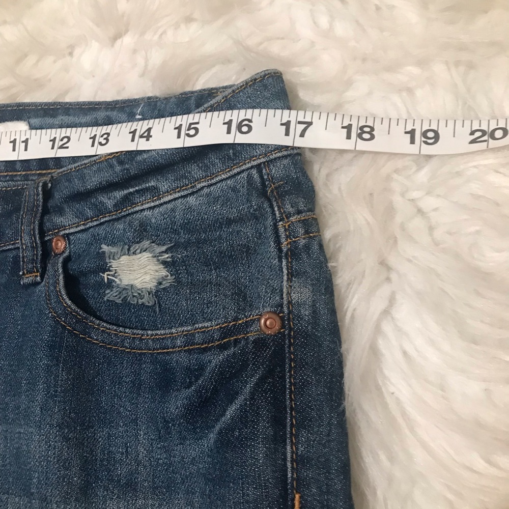2 for $10 Blue distressed C Denim Shorts size 36 - Picture 7 of 8